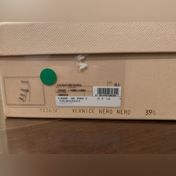 Prada Black Patent Sandal Heels SZ 39.5 - Picture 8 of 12